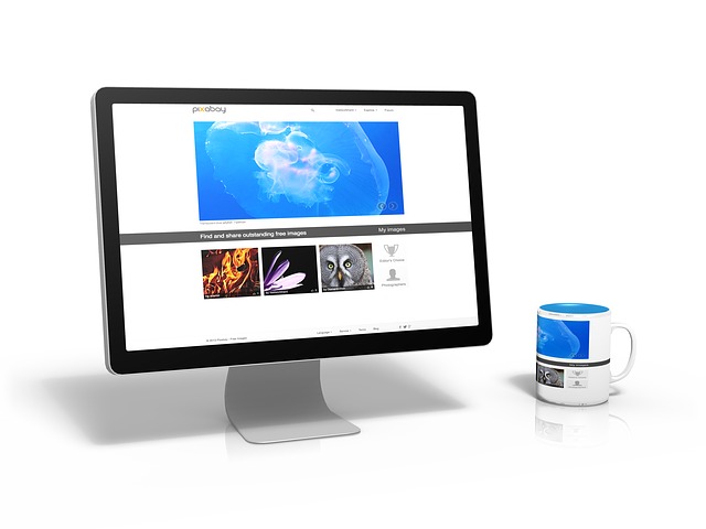 pohled na monitor
